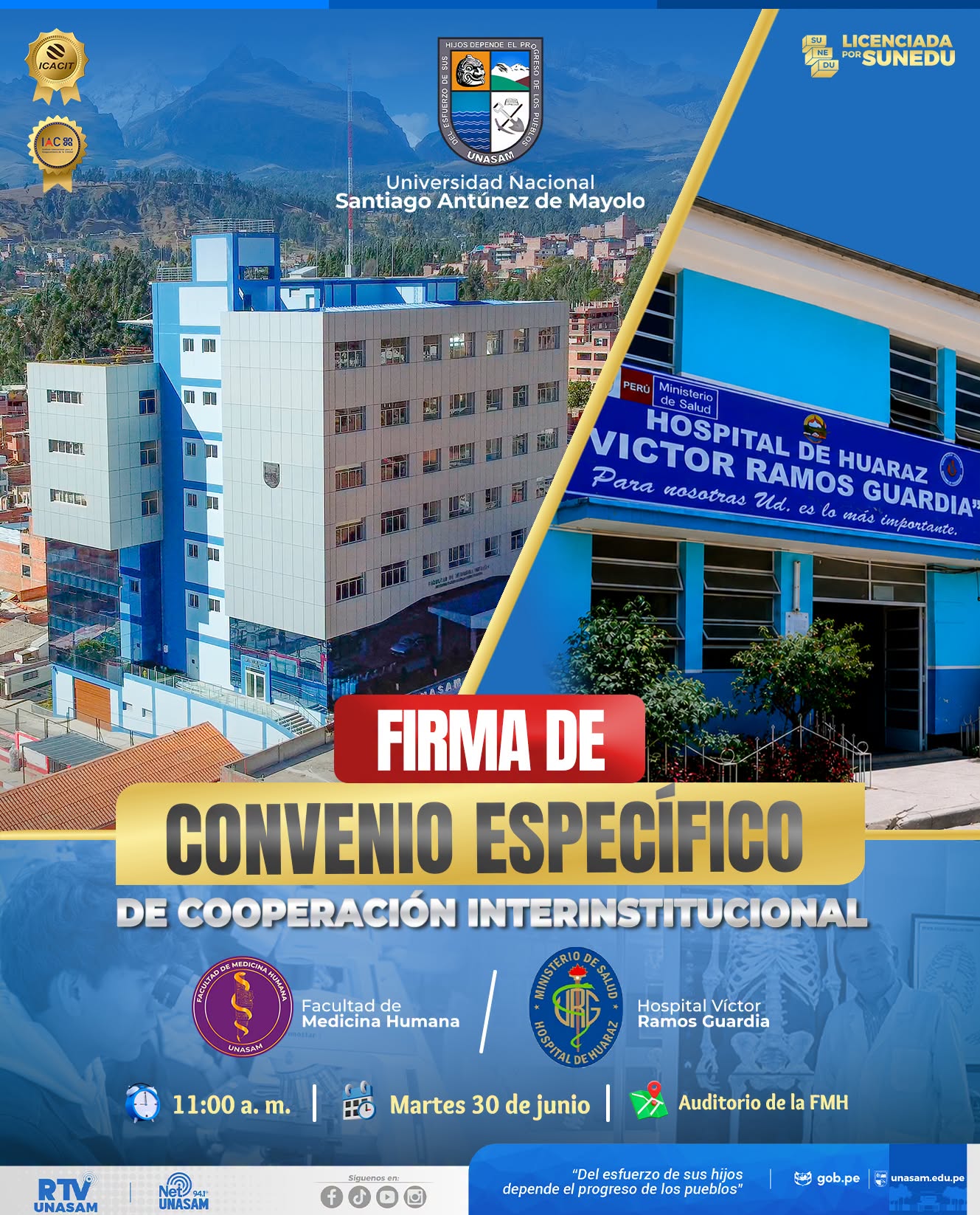  														Firma de convenio especifico de cooperación interinstitucional
														